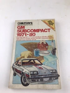 1971 thru 1980 Chilton's GM Subcompact Vega Monza Astre Repair & Tune-Up Guide - Picture 1 of 2