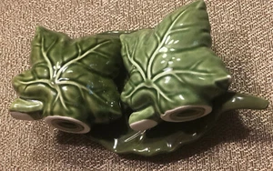 Juego de coctelera de sal y pimienta hoja 3 piezas galleta barril otoño decoración en bandeja 🍃 verde - Imagen 1 de 11