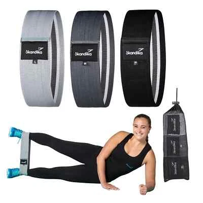 Skandika Fitnessbänder aus Stoff 3-er-Set Resitance Booty Bands Neu