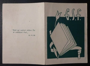TESSERA - G.S.F. - GIOVENTU' STUDENTESCA FEMMINILE - BARI CONVERSANO - 1948 - Picture 1 of 1
