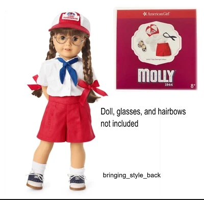 American Girl Muñeca Molly's Camp Gowonagin Uniforme ~ Conjunto ~ NUEVO Y Sellado en Caja Foto 1 de 4