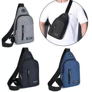 Camera Lens Filters & Accessories Small Chest Shoulder Cross Body Bag BLACK - Picture 1 of 7