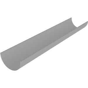 112mm Half Round Guttering White Black Brown Or Grey Various Lengths Guttering - Picture 1 of 4