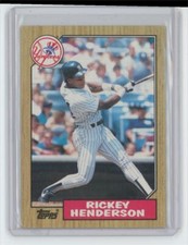 1987 TOPPS RICKEY HENDERSON NEW YORK YANKEES #735