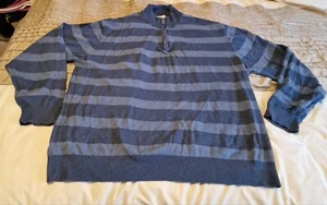 Trader Bay Blue Striped Sweater Jumper Men's Size XXL - Picture 1 of 6