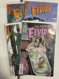 The Shape of Elvira Dynamite Comics Complete Mini-Series 1-4 2019 water
