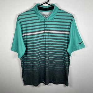 Nike Mens Size M Polo Shirt Golf Tour Performance Dri-Fit Short Sleeve Green - Picture 1 of 14
