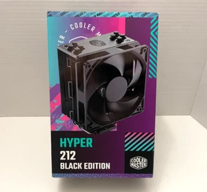 -New- Cooler Master Hyper 212 Black Edition RGB 120mm CPU Air Cooling Fan - Afbeelding 1 van 7