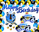 Polizei Geburtstag Deko Police 100cm Zahl Blau 1-9 Jahre Polizeiauto Ballon