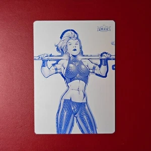 2020 Fleer Ultra Matriarchs of Marvel Cyan Printing Plate M-36 Namorita 1/1 - Picture 1 of 3