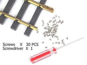 1 pack 30 pcs G Scale Stainless Steel Hex Joiner Screws with screwdriver - Picture 1 of 1