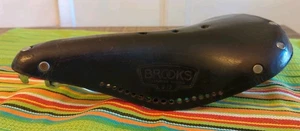 Sella bici vintage Brooks B15 campione sella marrone pelle Inghilterra - Foto 1 di 13