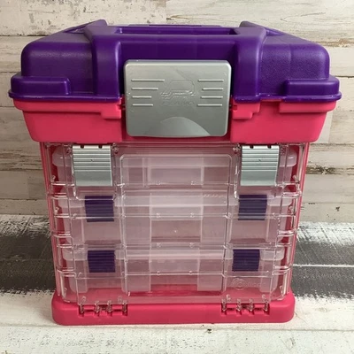 Creative Options Grab'n Go 3-By Rack System-13"X10"X14" Magenta & Sparkle Gray - Image 1 of 4