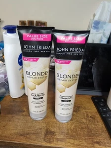 2 JUMBO John Frieda Blonde+ Repair System Bond Building Shampoo 10 Oz Step 2 - Picture 1 of 1