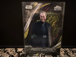 2024 Topps Chrome Black Star Wars - Alliegiant General Pryde #84 62/75 - Picture 1 of 5