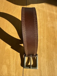 Herren Too Grain Leder Braun Gürtel Freizeit Echt Leder Größe 54 Made In India - Bild 1 von 7