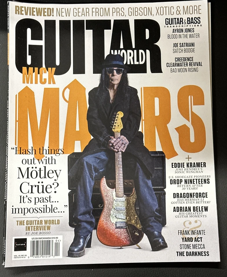 GUITAR WORLD MAGAZINE APR 2024 MICK MARS Foto 1 de 1