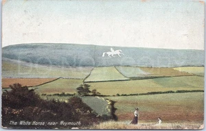 Vintage Postcard White Horse Weymouth England Landscape Scene - Picture 1 of 2