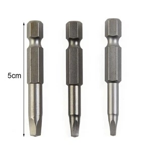 Brand New Screwdriver Bits Repair 3 Pcs/Set Sq1+sq2+sq3 Square Drill Bit - Picture 1 of 12