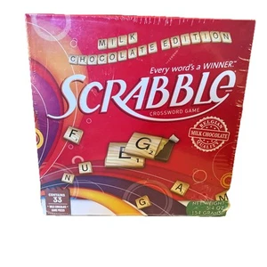 Scrabble Milk Chocolate Edition Crossword Game Factory Sealed Best by 01/2022 - Picture 1 of 4