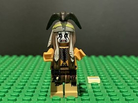 LEGO The Lone Ranger Tonto Minifigure Clean Outfit w/ Crow  tlr002 79111 79108