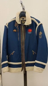 Mizuno Nagano 1998 Olympic Fleece Jacket Navy Size LL Japan Limited Rare - Bild 1 von 10