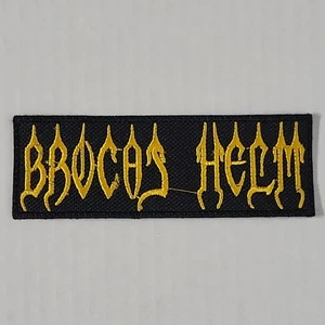 BROCAS HELM Band Logo SMALL PATCH Embroidered - Picture 1 of 6