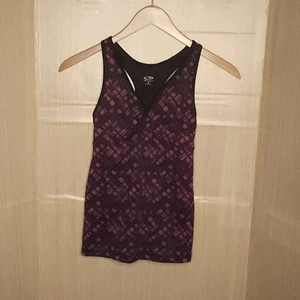 Champion Purple Geometric Print Athletic Tank Top Small - Picture 1 of 6