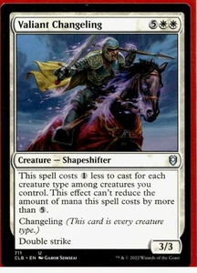 Valiant Changeling, Commander Legends: Battle for Baldur's Gate #711 MTG - Picture 1 of 1