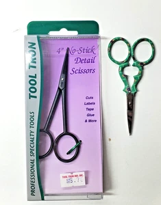 Tooltron 2 piece scissors lot with 4 incn no stick scissor & Brazil flag scissor - Picture 1 of 1