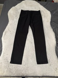 Zara Herren Slim Straight Schwarz Chino Hose Größe 30x31 Stretch Taschen - Bild 1 von 8