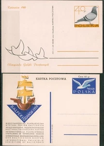 Poland , 3 unused Postal Stationery,Birds - Picture 1 of 2