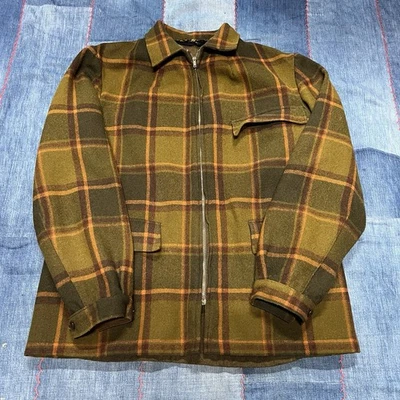 Chaqueta de franela a cuadros de lana Swanndri vintage xos grande años 60 50 Nueva Zelanda de colección Foto 1 de 4