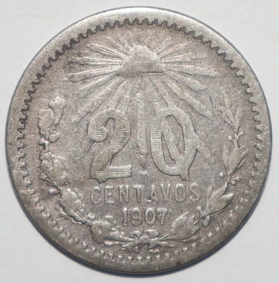 1907 Mexico 20 Centavos - Image 1 of 2