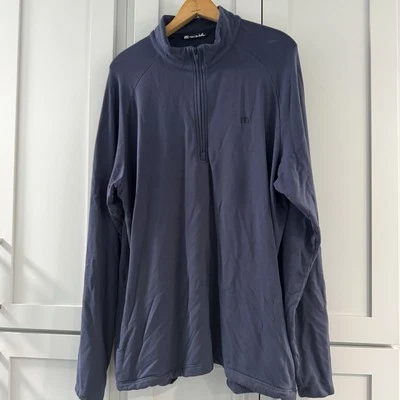 Travis Mathew Mens XL Navy Upgraded Long Sleeve Golf 1/4 Zip Pullover - Image 1 of 4