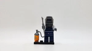 LEGO minifigure Saldatore col11-10 col172 CMF Serie 11 kit saldatura casco - Foto 1 di 5