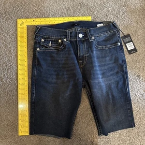 NUEVO CON ETIQUETAS True Religion Ricky Big T Solapa Oscuro Sensual Lavado Denim Para Hombres 34 - Imagen 1 de 10