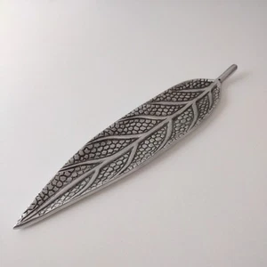 Metal Feather Leaf Shaped Incense Holder/ Trinket Tray Incense Burner - Picture 1 of 7