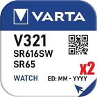 2 Pack | Varta 321 Watch Batteries Silver Oxide Replacements SR616SW Coin Cell