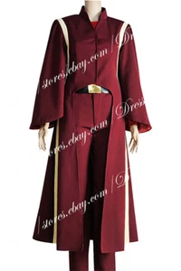 Star Wars: The Phantom Menace Cosplay Padmé Amidala Costume Red Halloween Outfit - Picture 1 of 7