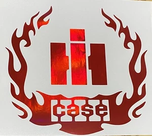 Case IH Flames Red Oil Slick Decal Sticker - Bild 1 von 1