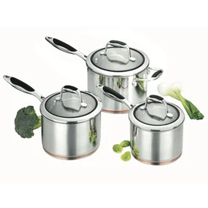 Scanpan Coppernox 3 Piece Copper Based Saucepan Set | 16 / 18 / 20cm - Picture 1 of 1