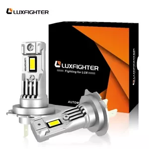 Dual H7 LED Headlight Bulbs ZX6R ZX10R Ninja 250R 300 650R Z750S Z800 Z900 Z1000 - Picture 1 of 10