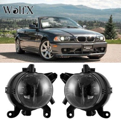 Conjunto de luces antiniebla transparentes para 99-03 BMW E46 325Ci 330Ci reemplazar lámpara de fábrica L&R Foto 1 de 4