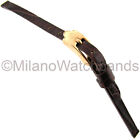 6mm Glam Rock High Quality Alligator Grain Red Brown Genuine Leather Watch Band