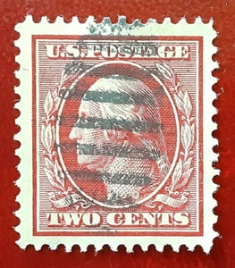 US 1910 2c Used Washington Scott 375 U-90 XF 3124 - Picture 1 of 2