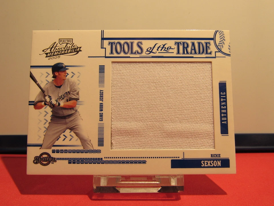 2005 Absolute Memorabilia Tools Trade Swatch Single Jumbo #167 Richie Sexson - Image 1 of 1