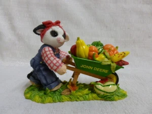 Mary's Moo Moos John Deere Wheel Have Plenty For Heifer-y One 725684 Figurine - Picture 1 of 6