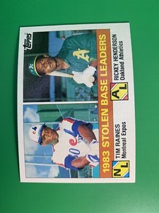 1984 Topps 1983 Stolen Base Leaders  #134