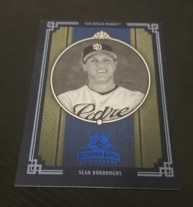 2005 Donruss Diamond Kings Blue Framed Black & White /100 Sean Burroughs #185 - Picture 1 of 2